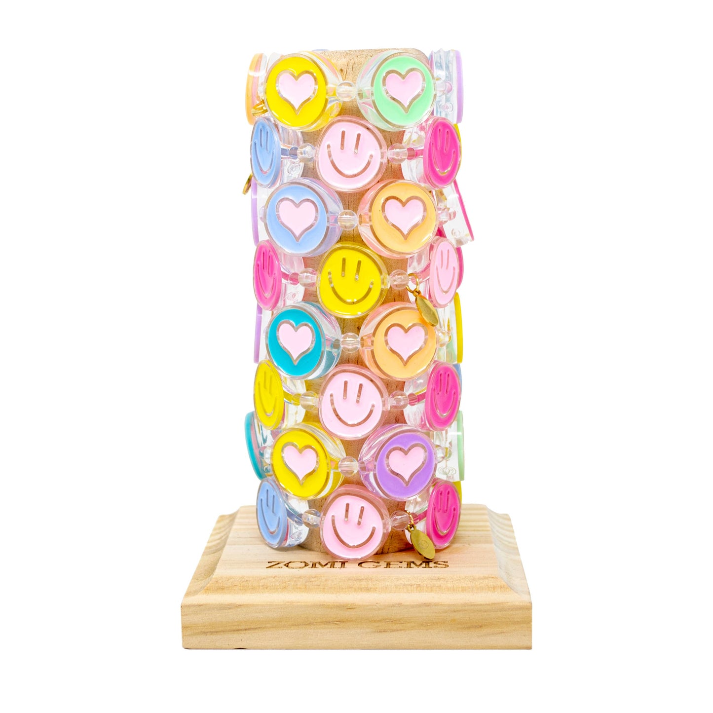 Jumbo Hearts & Smiles Bracelet Tower