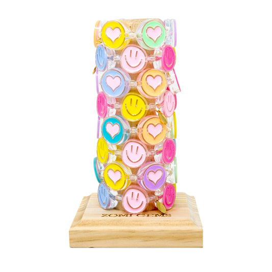 Jumbo Hearts & Smiles Bracelet Tower
