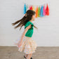 Ruffle Skort in Primary Rainbow