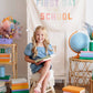 {Rainbow} First Day of School Banner