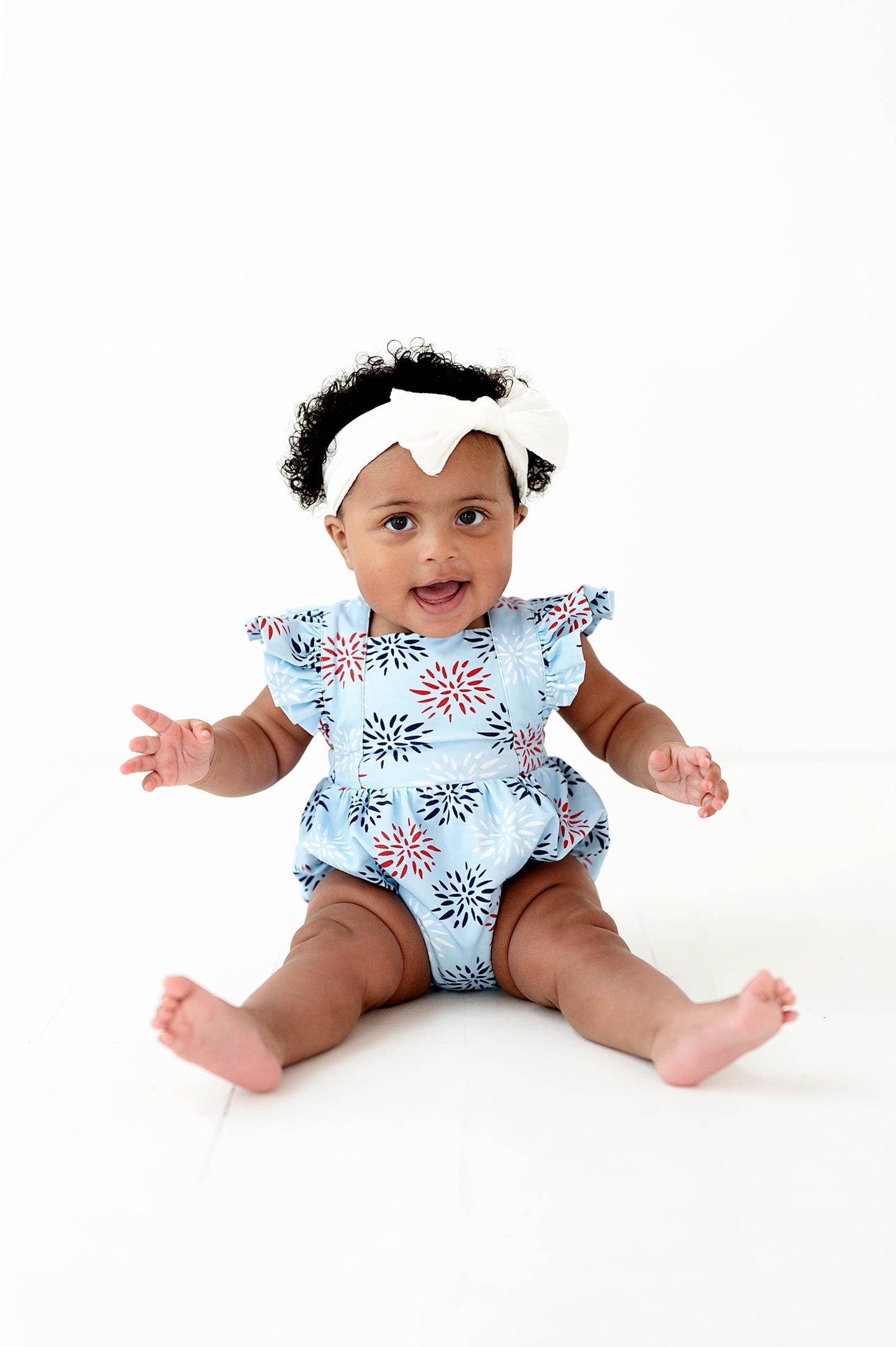 Emmy Romper in Firework | Baby Bubble | 4th of July