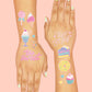 Candy Foil Kids Temporary Tattoos, Birthday Party Favor