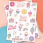 Candy Foil Kids Temporary Tattoos, Birthday Party Favor