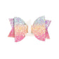 Pastel Rainbow Bow #1 Clip - Kids Birthday Hair Clip
