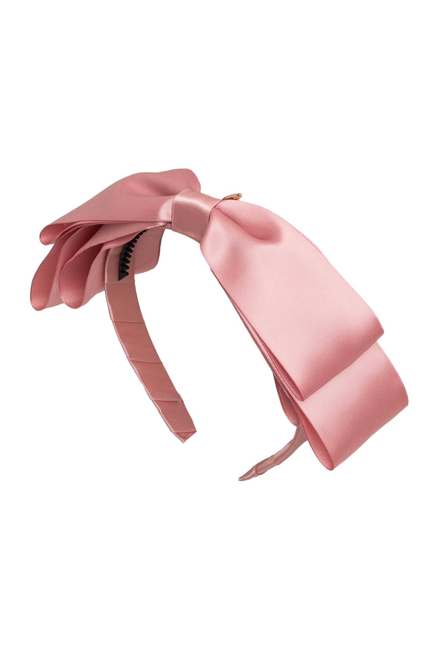 Pink layered bow headband