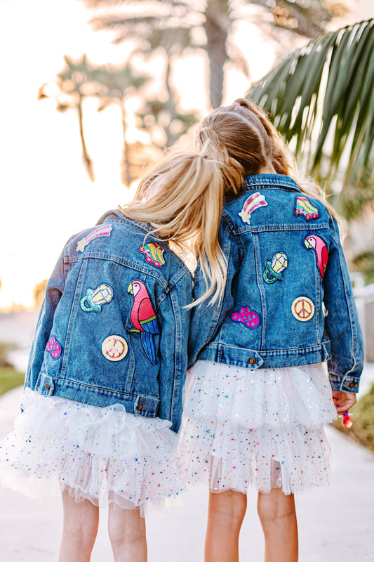 Patched Denim Jacket