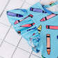 Girls Colorful Crayon Ruffle Flare Dress for back to school