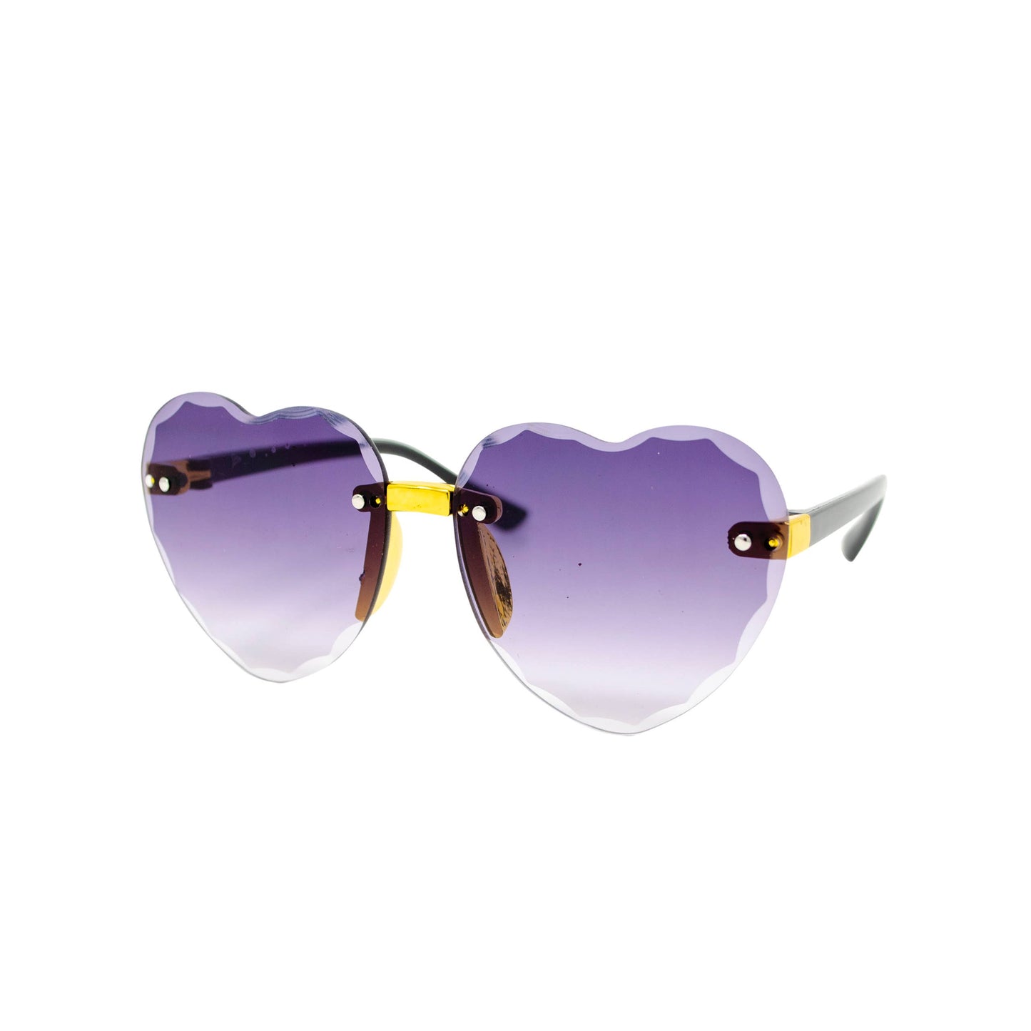 Frameless ombred Heart Sunglasses for Kids