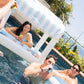 Blue Floating Cabana Bar