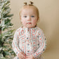 Candy Cane Lane Zippy Romper Christmas Pajamas Baby Girl PJs