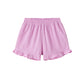 Shorts with ruffle bottom