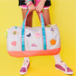 Kids Silver Glitter Duffle Bag