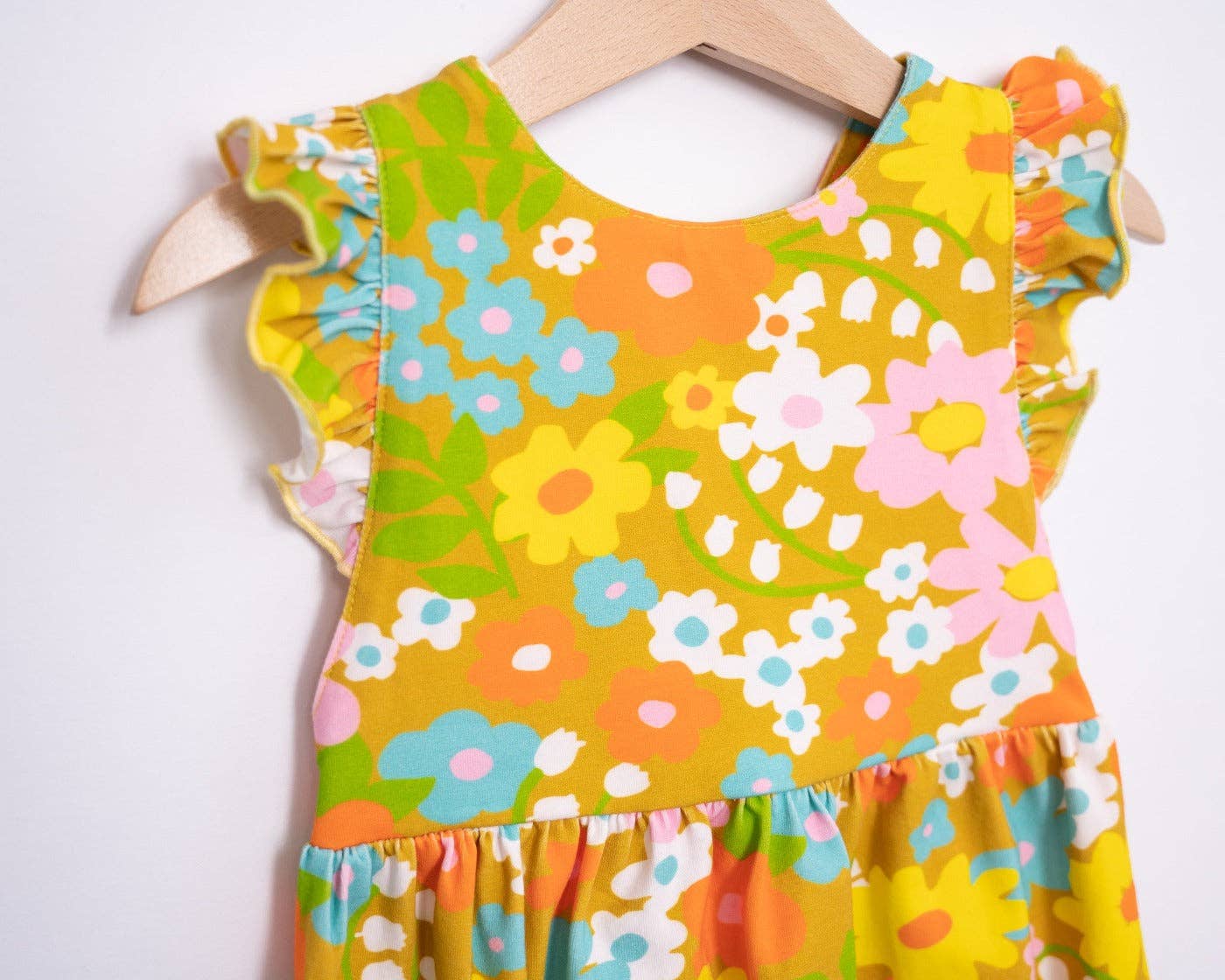 Sixties Summer Floral Pinafore Baby Romper - Baby Clothes