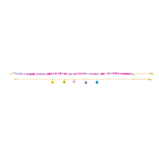 Colorful Disk Necklace