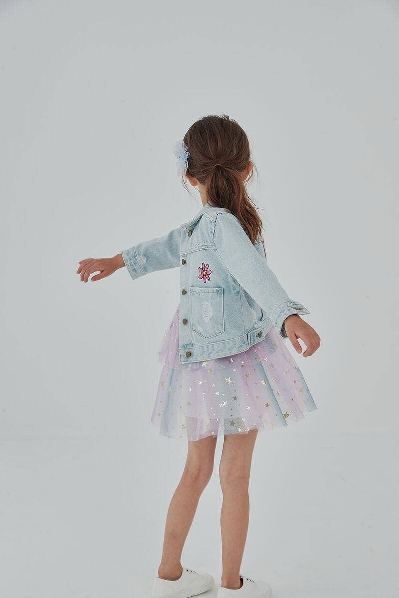 Patched Denim Jacket