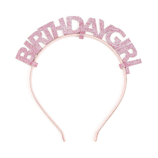 Pink Birthday Girl Headband - Kids Birthday Headband