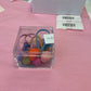 Matte Heart hair elastic 10pc￼