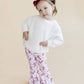 Christmas Candy Cane Kids & Baby Flare Pants | Pink