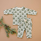 Checkered Christmas Trees Organic Cotton Set Kids Clothes