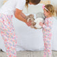 Toddler Girls Bunny and Friends Bamboo Viscose Ruffle Long Sleeve Pajama Set