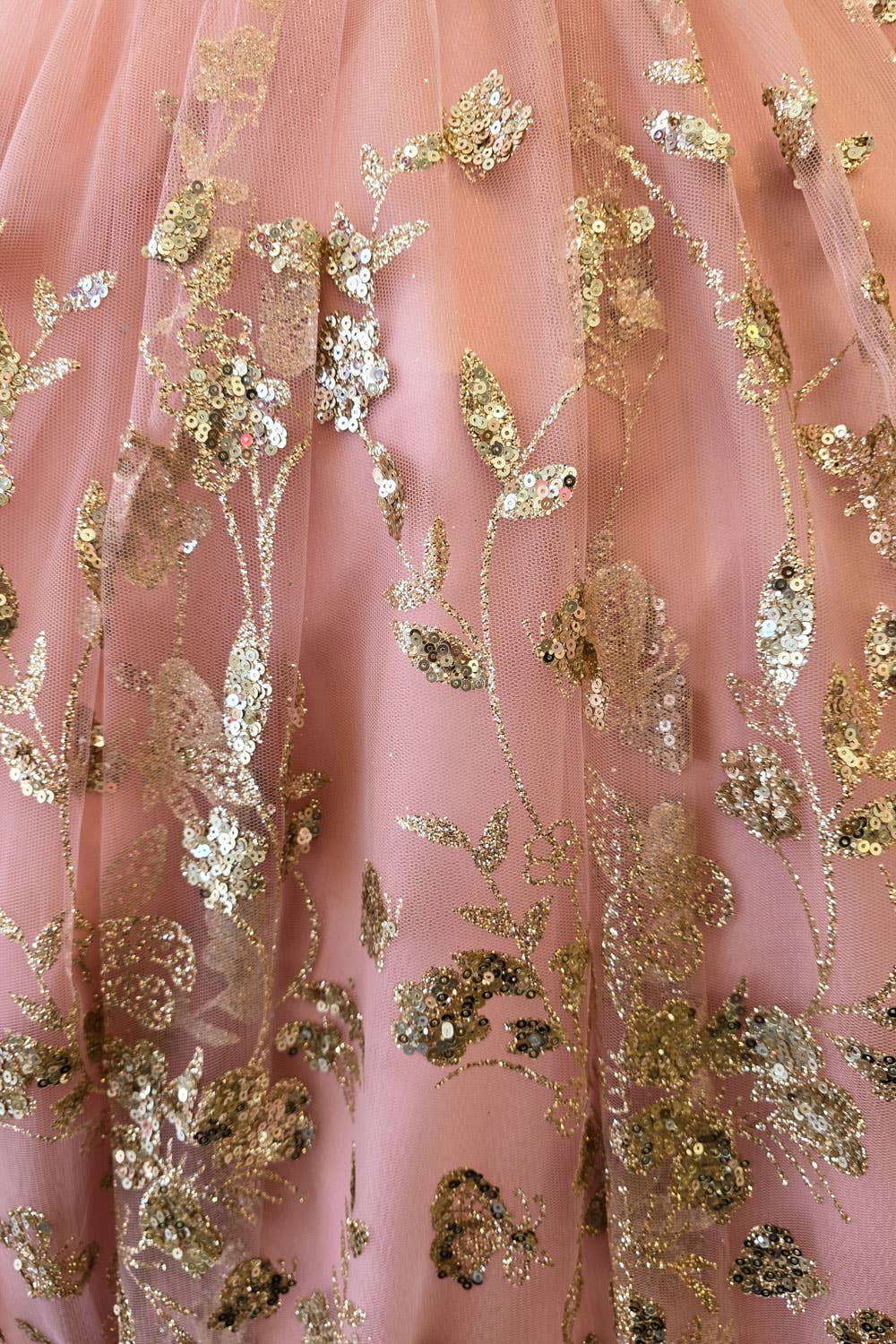 Detachable Train With Stones and Gems Mini Quince Dress