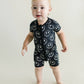 Baby Bamboo Shorty Romper | Electric Smiley