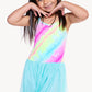 Simply Soft Strappy Be Happy Tulle Dress - Rainbow Sherbet Batik