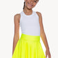 Ribbed Modal Cropped Racerback Tank - White