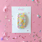 Yellow Dainty Floral, snap clip