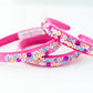 Beaded Headband - Pink Pizazz