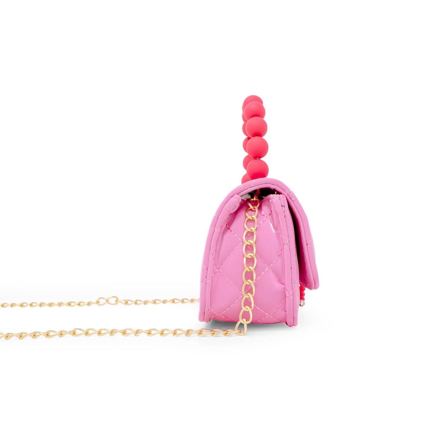 Pearl Handle Message Charm Bag