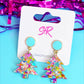 Confetti Acrylic Tween Christmas Tree Dangle