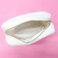 Pink Bow Teddy Cosmetic Zipper Bag - Large