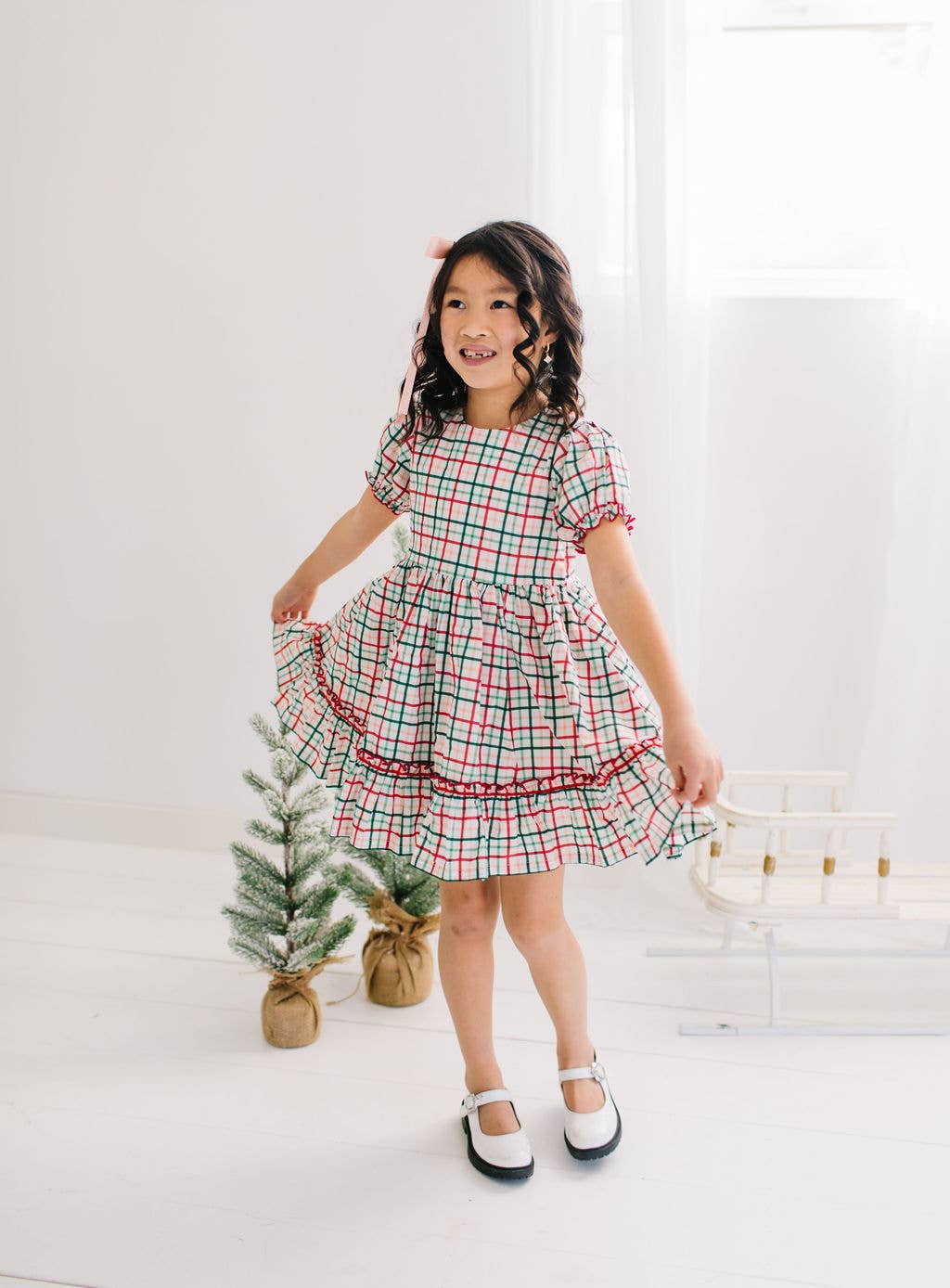 Holiday plaid dress