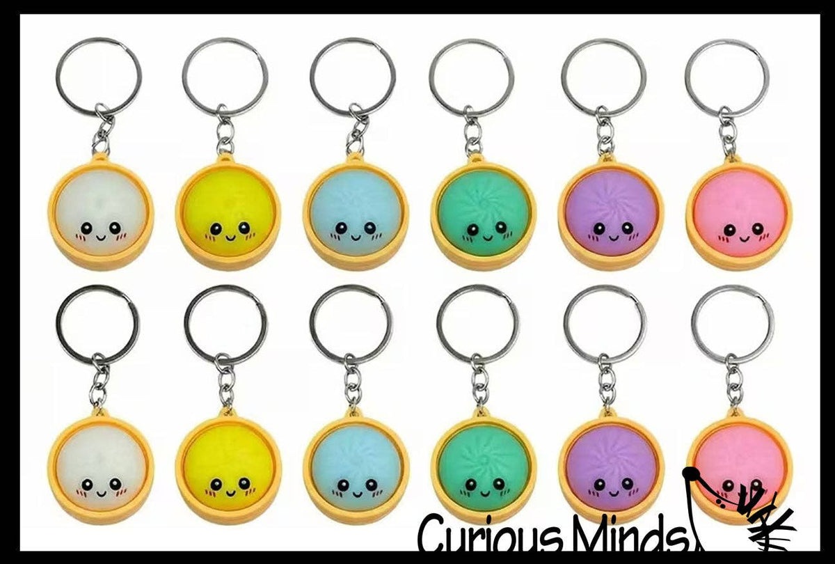 Dumpling Keychains - Cute Dumpling Steamed Bun Novelty Accessory