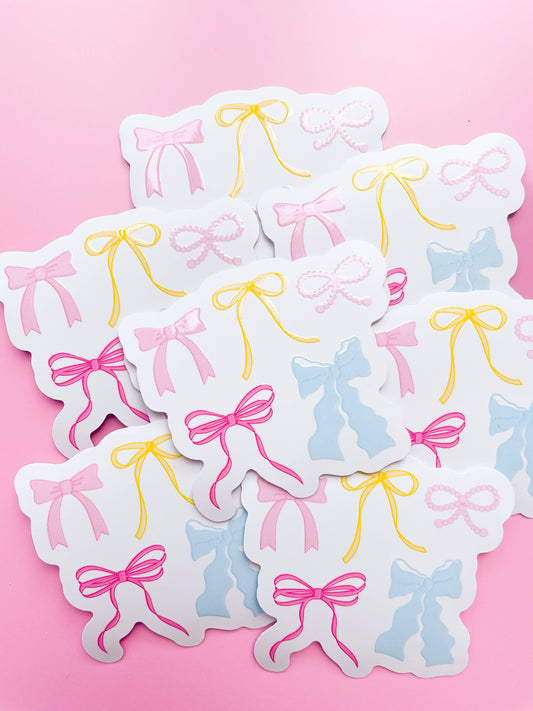 Pastel Bows Sticker