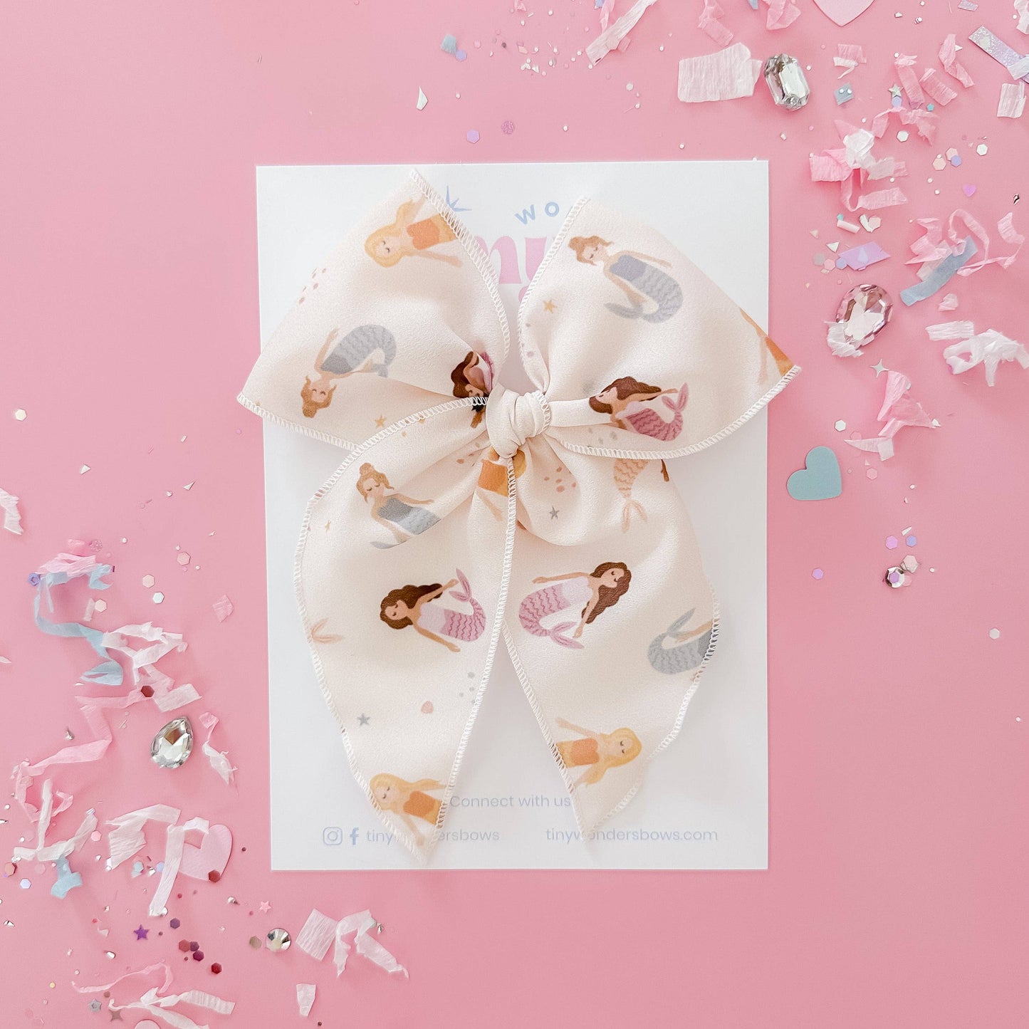 Mermaids, crepe de chine