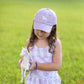Rainbow Unicorn Bow Baseball Hat (Girls)