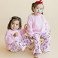 Christmas Candy Cane Kids & Baby Flare Pants | Pink