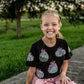 Pumpkin Bow Sequin Tee