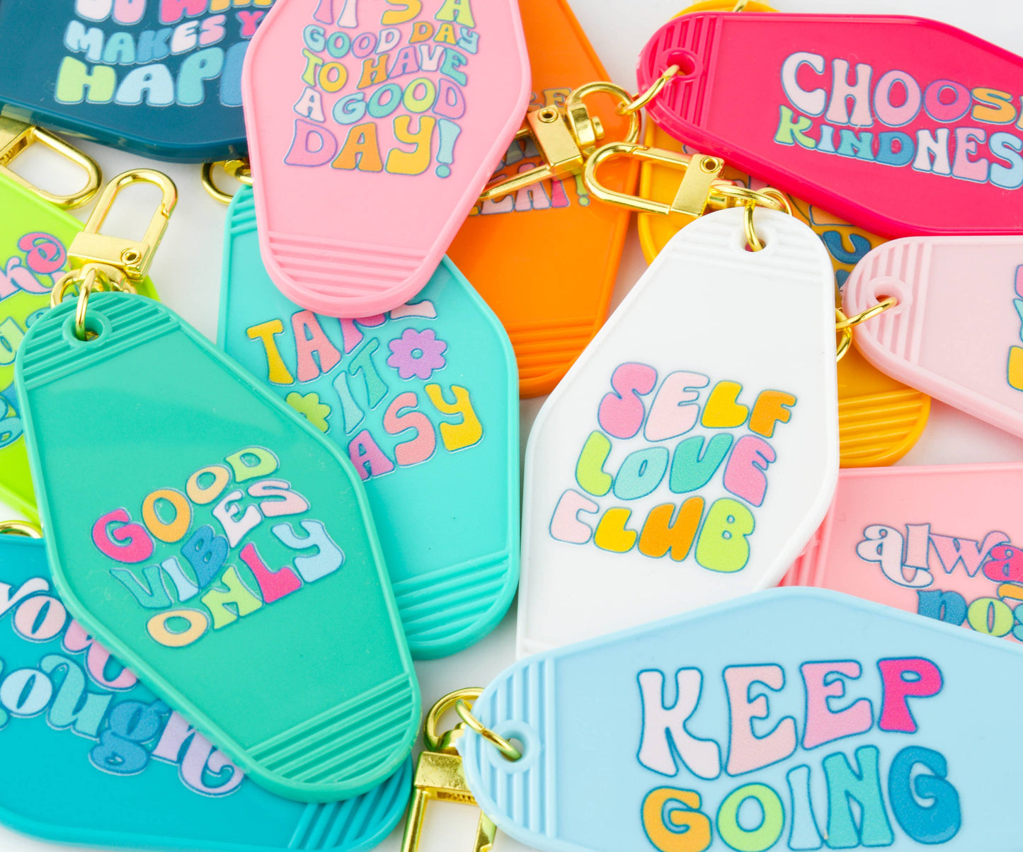 Colorful Motel Keychain | Choose Your Design