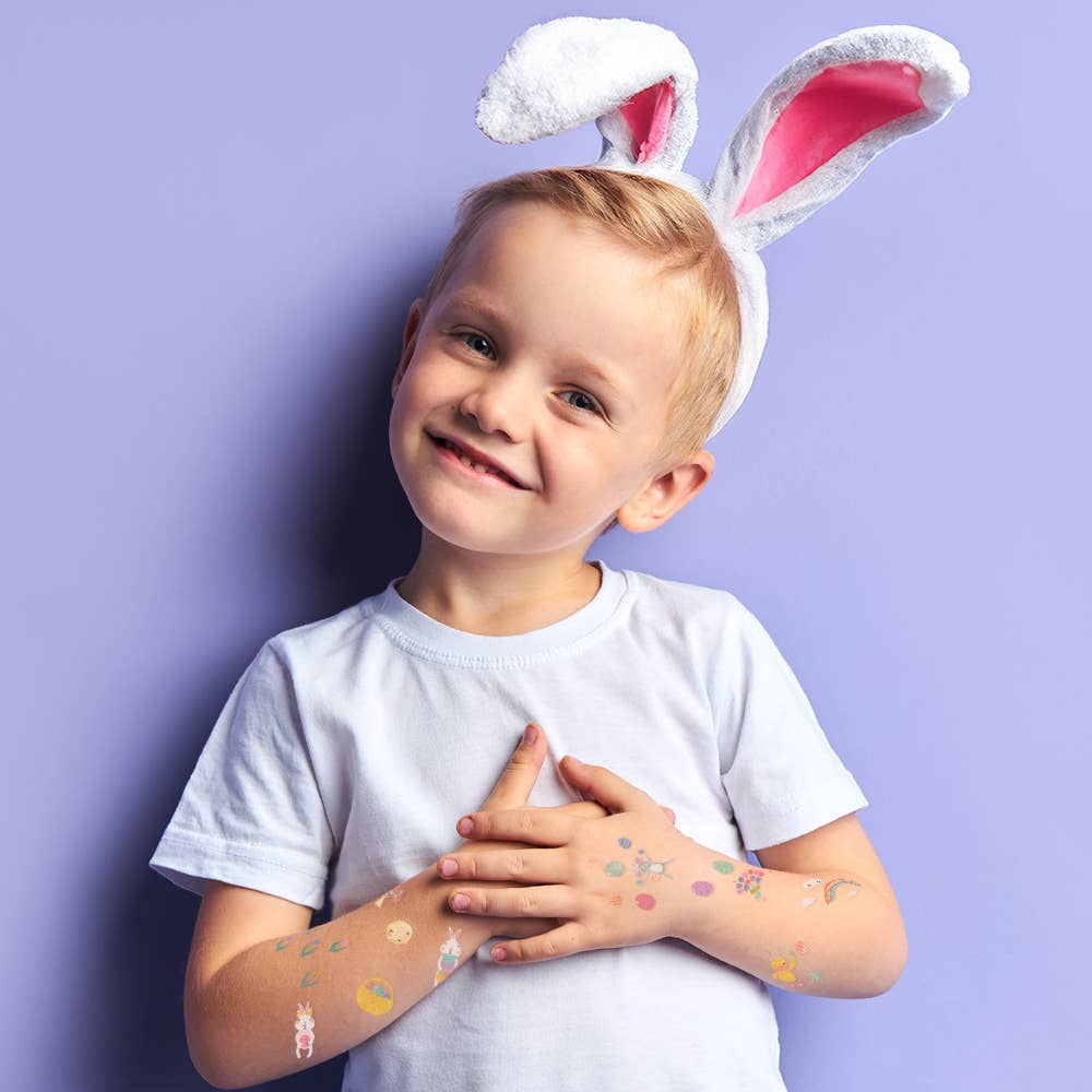 EASTER | Kids Easter inspired metallic tattoo stickers