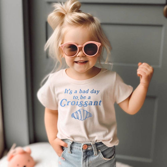 Bad Day to Be a Croissant Kids' Tee – Funny Bakery Shirt