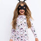 Kids Bamboo Pajamas -Ghouls Night out - Halloween - Coral