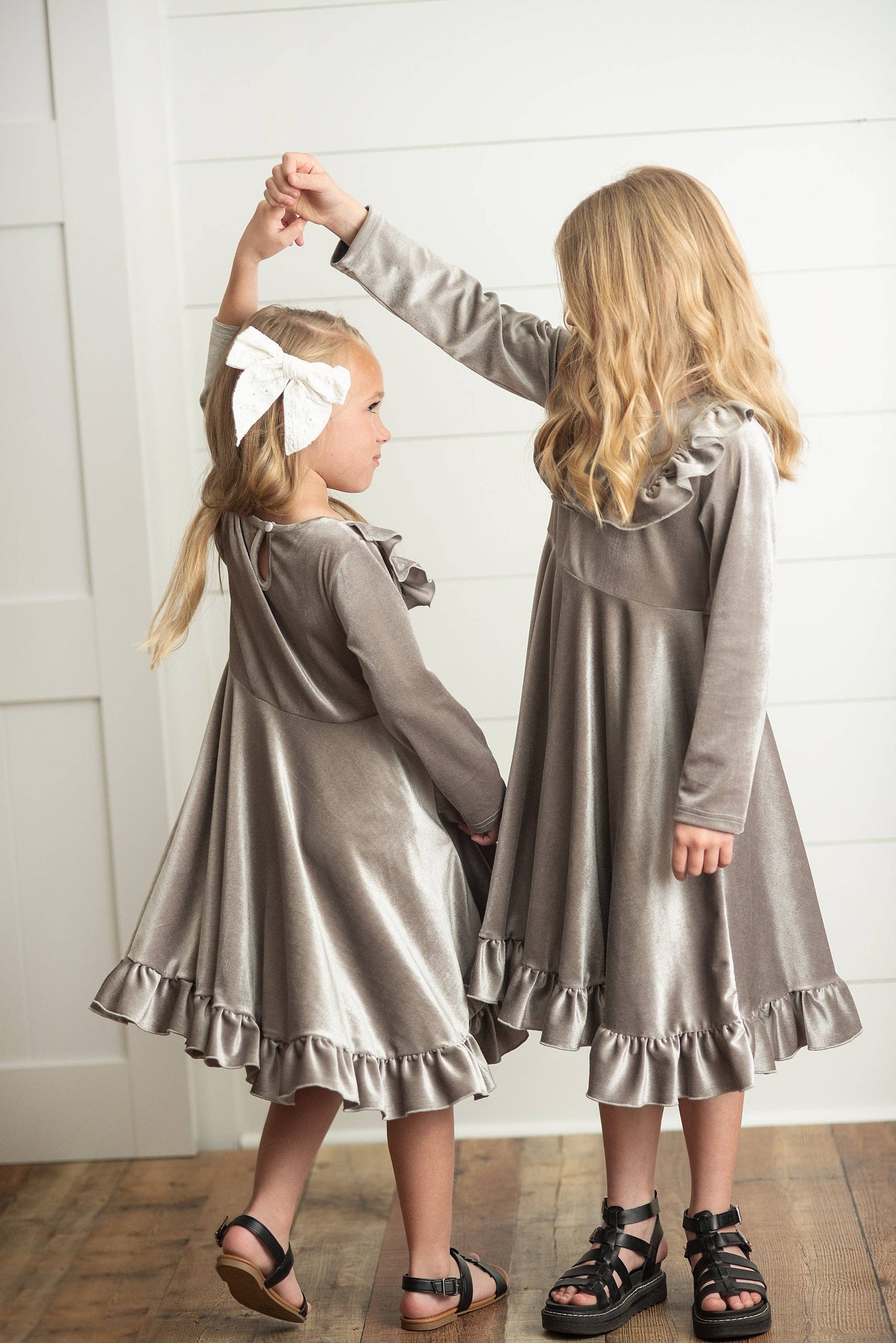 Gray Velvet Dress | Curated Kidswear Gray Velvet Dress | Curated Kidswear