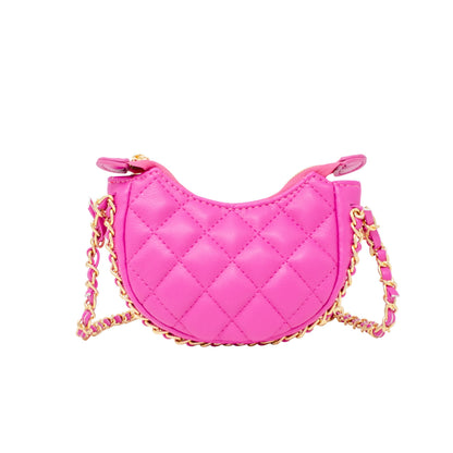 Quilted chain purse