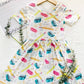 Girls Pencils & Erasers Back To School Dress