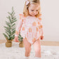 Leah Romper in Gingerbread | Baby Bubble | Christmas