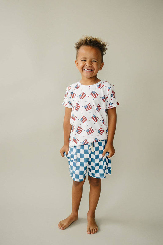 Fourth of July Cargo Shorts Set | Patriotic Vibes