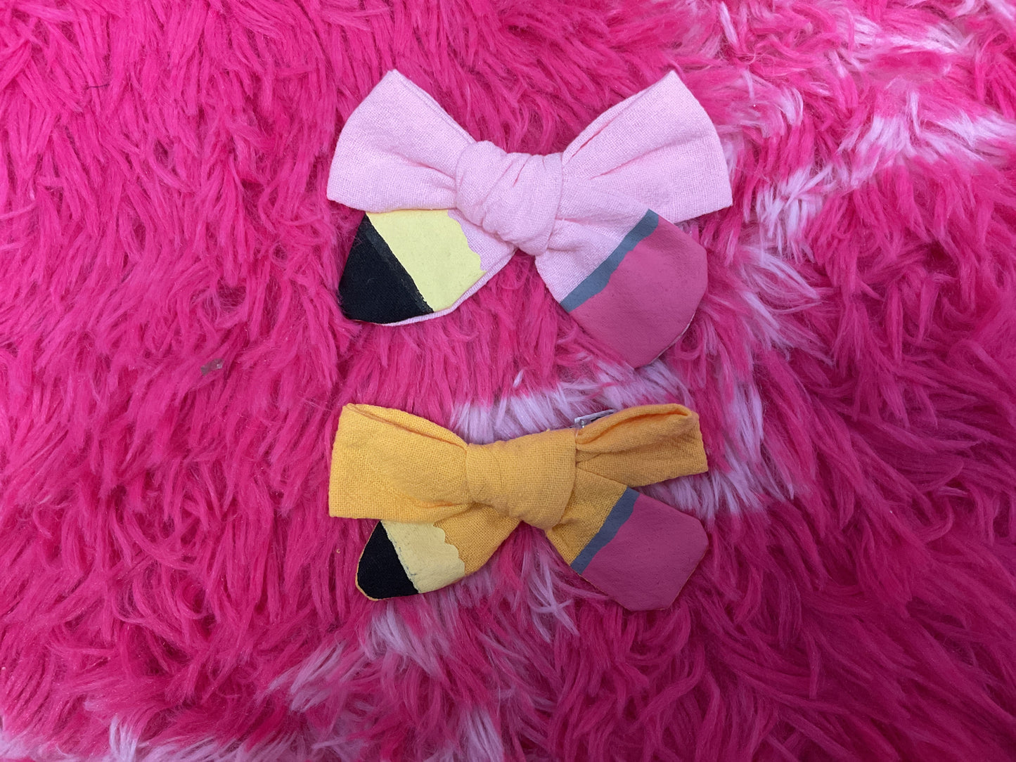 Back to school Hair Bow Clip Cute Pencil Bows Clips for Girl